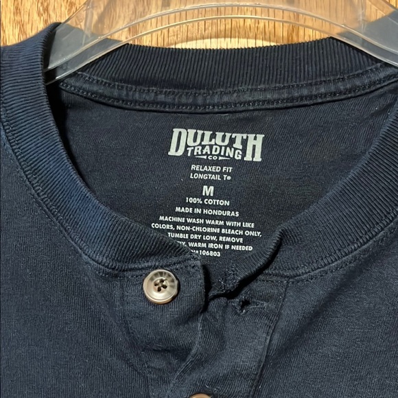 Duluth Trading Co Black Long Sleeve Tee Relaxed Fit - Picture 2 of 5